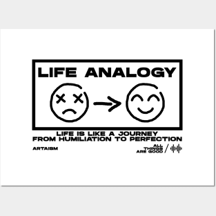 LIFE ANALOGY by ARTAISM Posters and Art